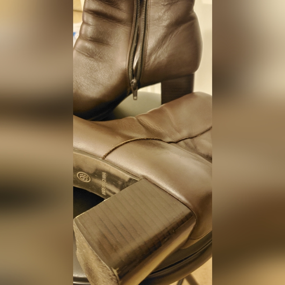Chocolate brown boot (W) roomy 9.5 - Picture 8 of 11